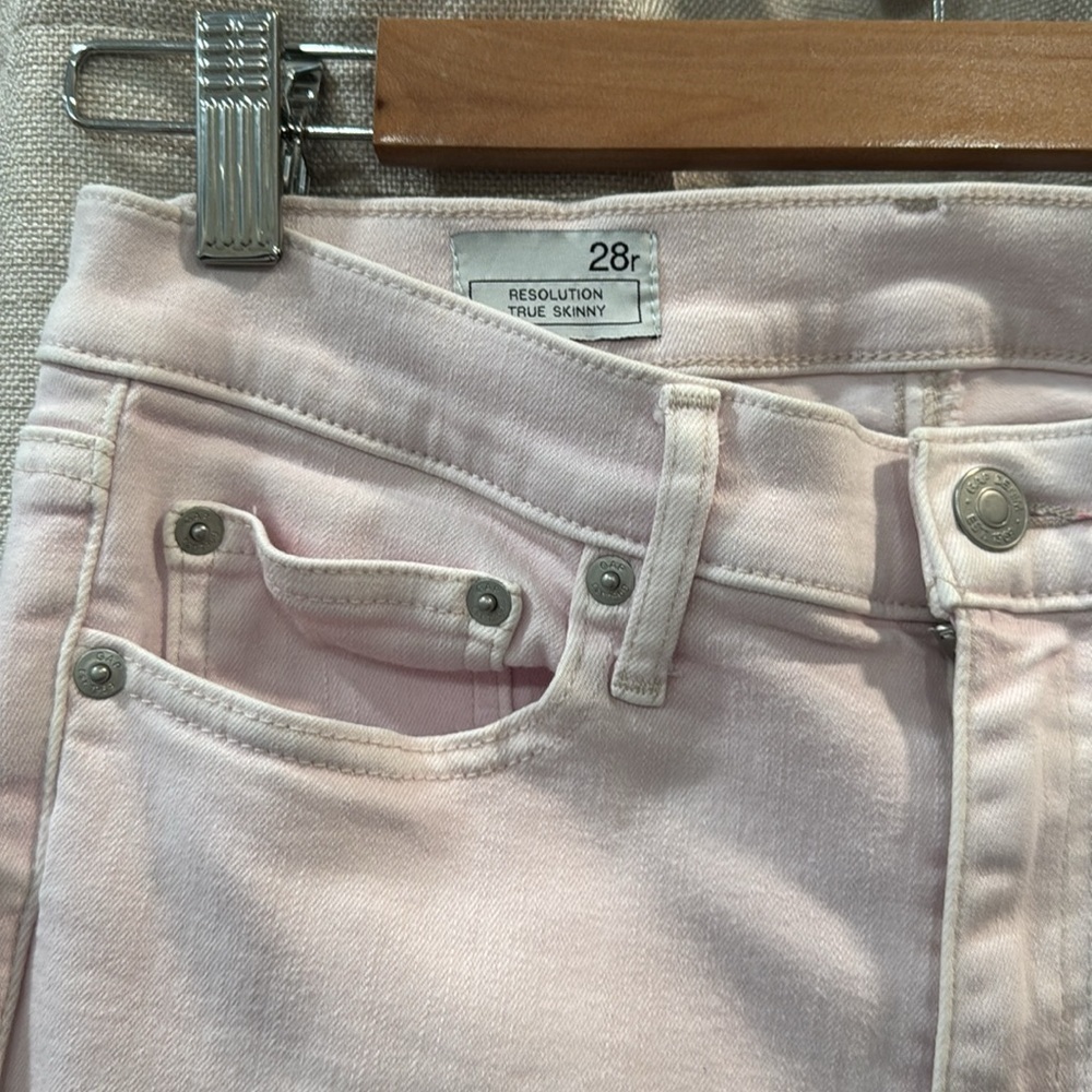 GAP 1969 Resolution True Skinny Jean Size 28R Light Pink - Picture 3 of 9
